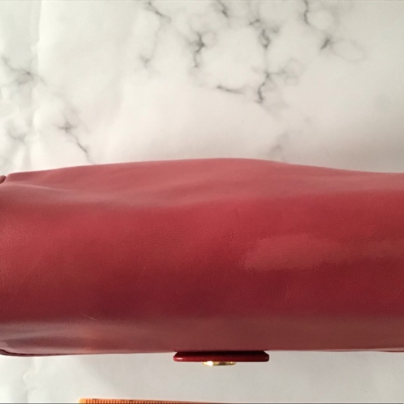 Miu Miu Miu clutch smooth antique leather deliberately stained to look old - Picture 6 of 16